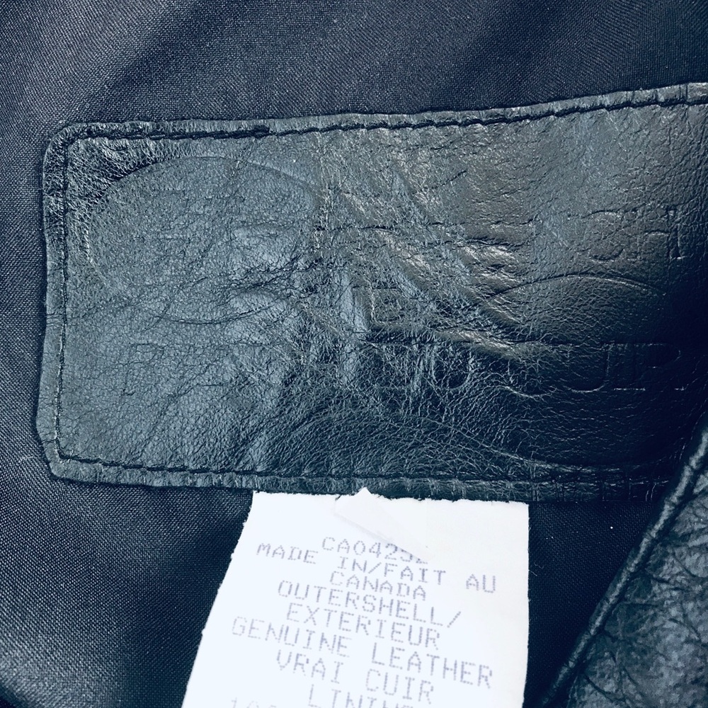 Genuine black Leather Pants - size 4 - Picture 5 of 6
